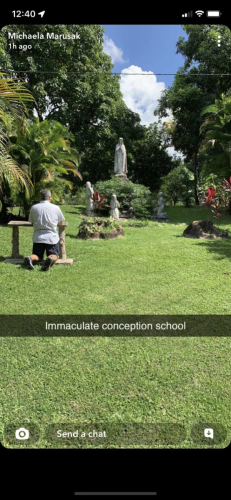 Jamaica-Andy-Praying-Outside-Church